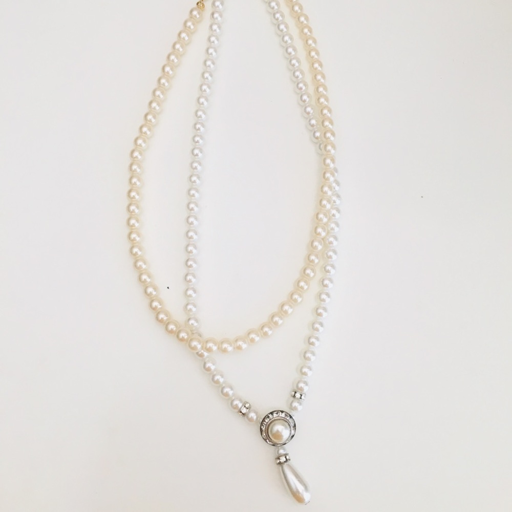 Claire's Faux Pearl Choker Costume Necklace Set